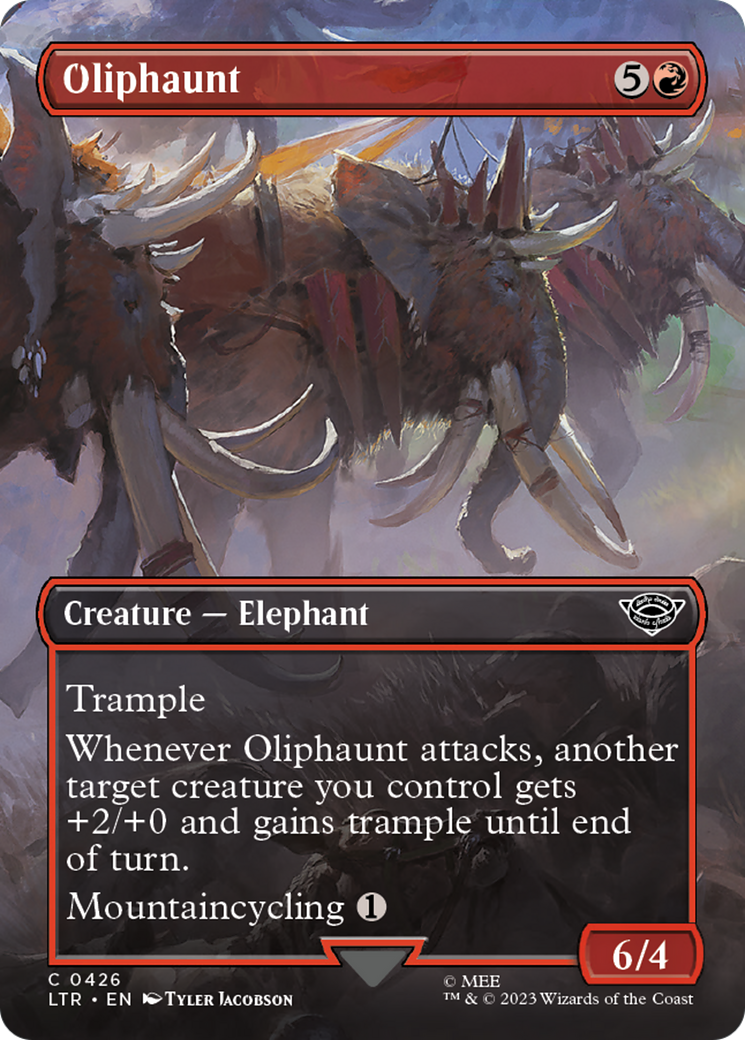 Oliphaunt (Borderless Alternate Art) [The Lord of the Rings: Tales of Middle-Earth] | Clutch Gaming