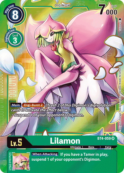 Lilamon [BT4-059] (Alternate Art) [Great Legend] | Clutch Gaming