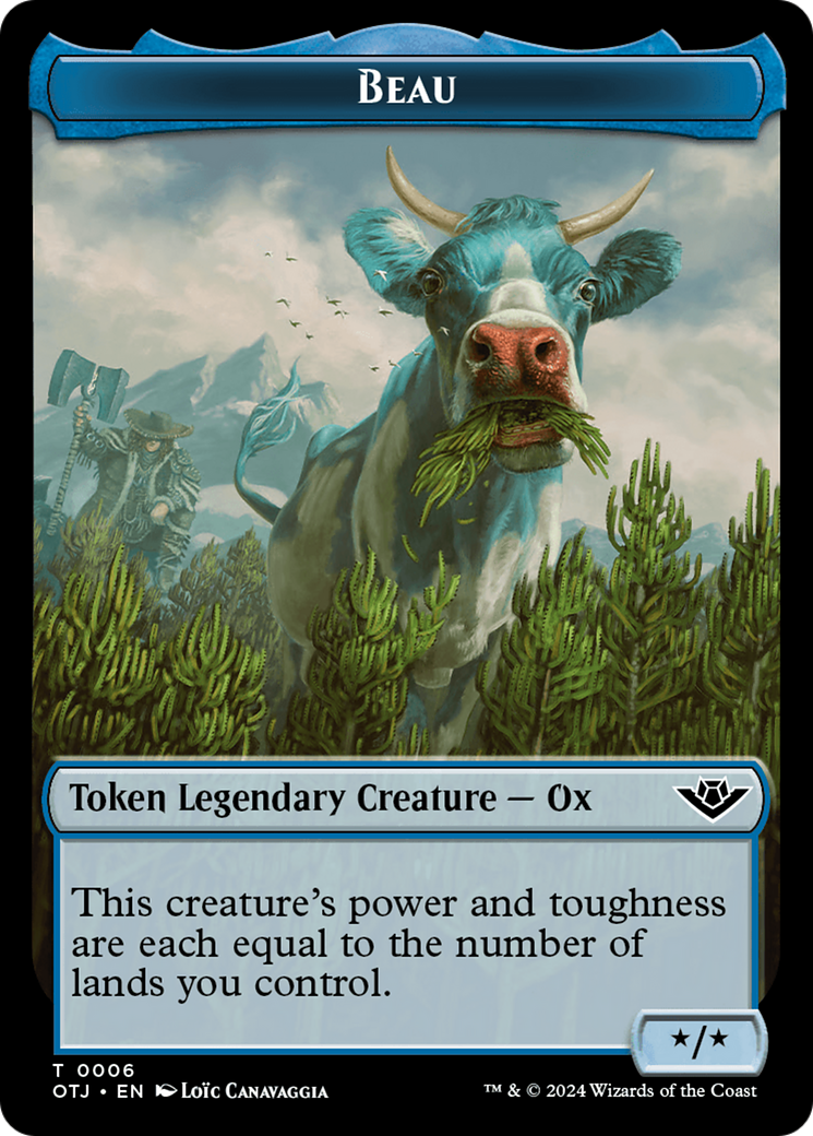 Beau // Plot Double-Sided Token [Outlaws of Thunder Junction Tokens] | Clutch Gaming