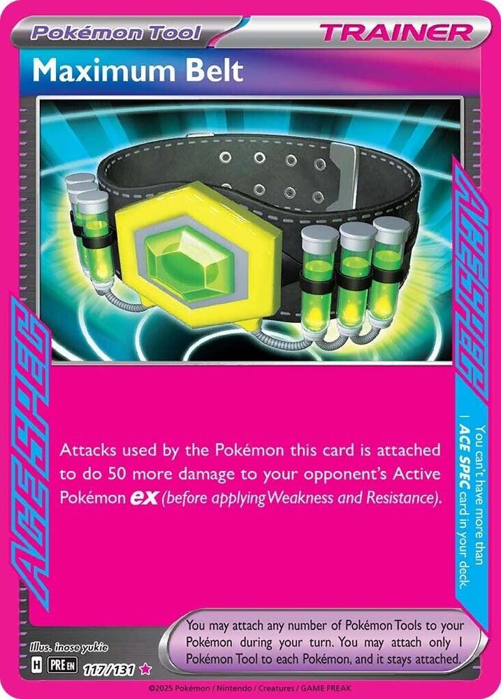 Maximum Belt (117/131) [Scarlet & Violet: Prismatic Evolutions] | Clutch Gaming