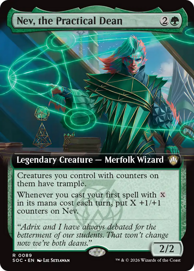 Nev, the Practical Dean (Extended Art) [Secrets of Strixhaven Commander] | Clutch Gaming