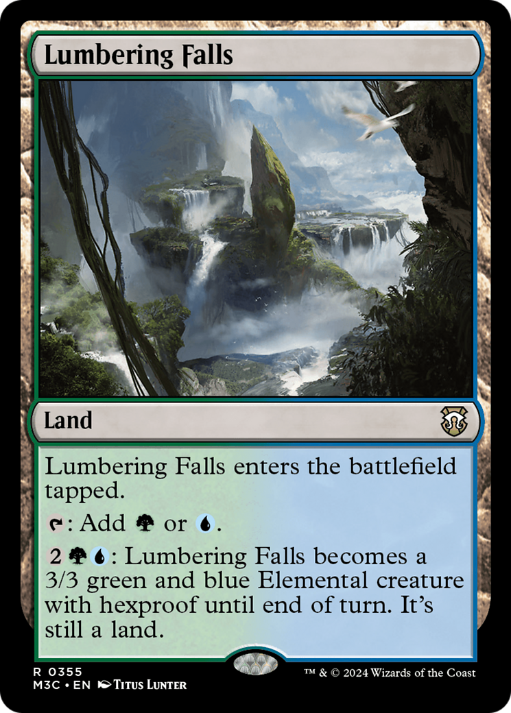 Lumbering Falls (Ripple Foil) [Modern Horizons 3 Commander] | Clutch Gaming