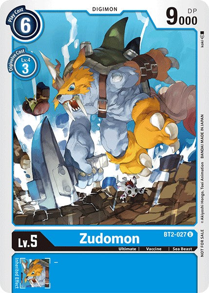 Zudomon [BT2-027] (Official Tournament Pack Vol.3) [Release Special Booster Promos] | Clutch Gaming