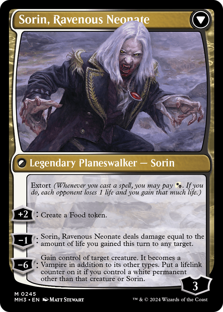 Sorin of House Markov // Sorin, Ravenous Neonate [Modern Horizons 3] | Clutch Gaming