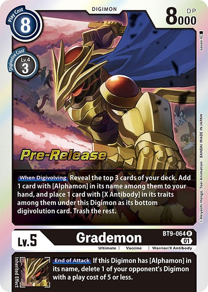 Grademon [BT9-064] [X Record Pre-Release Promos] | Clutch Gaming