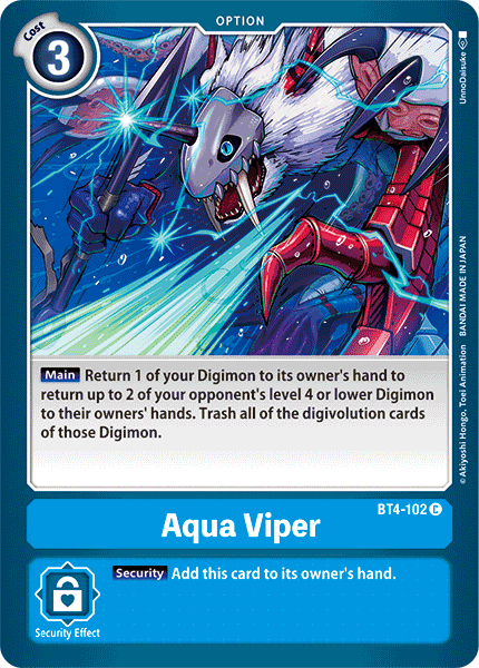 Aqua Viper [BT4-102] [Great Legend] | Clutch Gaming