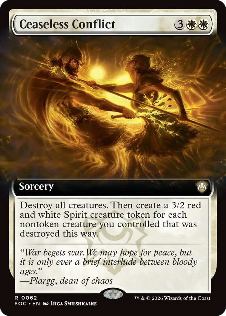 Ceaseless Conflict (Extended Art) [Secrets of Strixhaven Commander] | Clutch Gaming