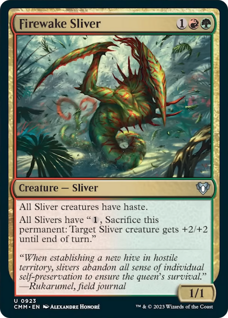 Firewake Sliver [Commander Masters] | Clutch Gaming