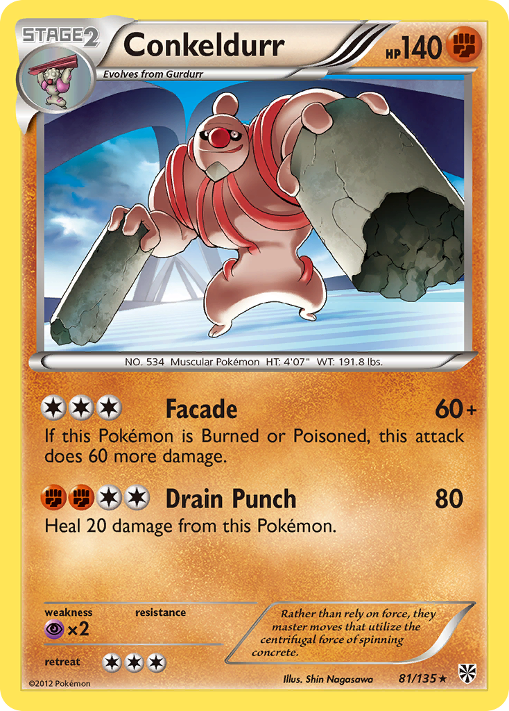 Conkeldurr (81/135) [Black & White: Plasma Storm] | Clutch Gaming