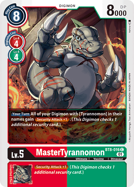 MasterTyrannomon [BT8-016] [New Awakening] | Clutch Gaming