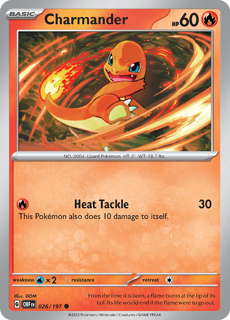 Charmander (026/197) [Scarlet & Violet: Obsidian Flames] | Clutch Gaming