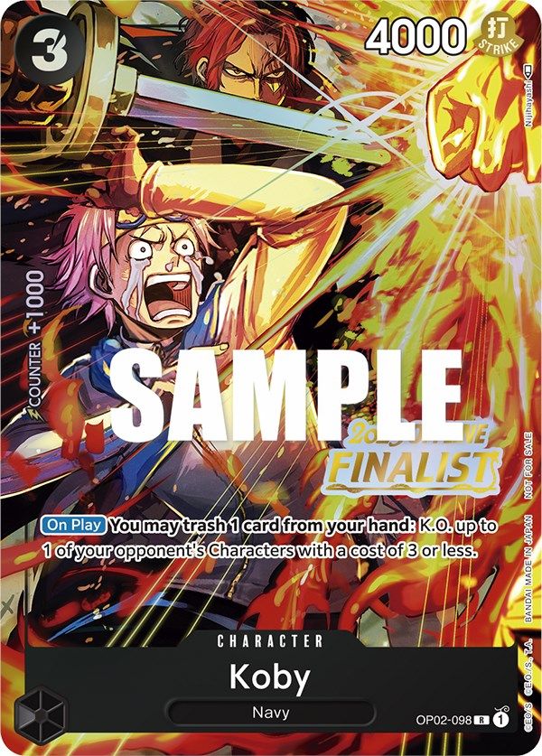 Koby (Offline Regional 2023) [Finalist] [One Piece Promotion Cards] | Clutch Gaming