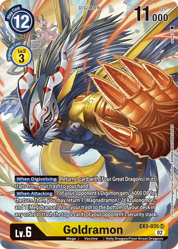 Goldramon [EX3-035] (Alternate Art) [Draconic Roar] | Clutch Gaming