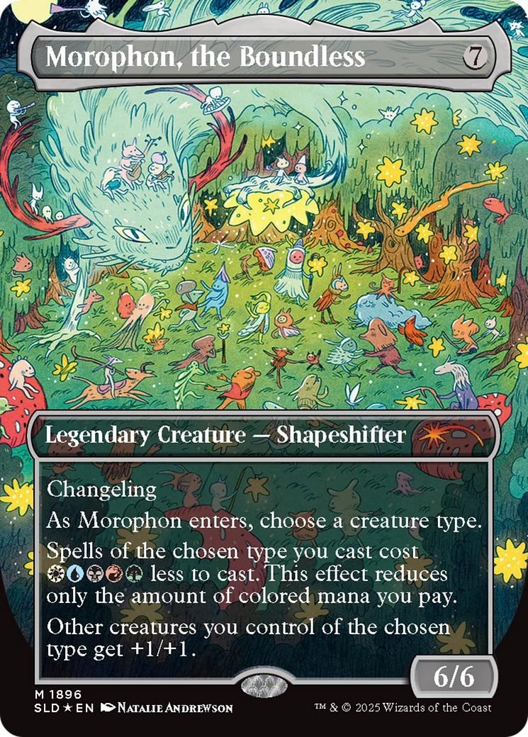 Morophon, the Boundless (Display Commander) - Thick Stock (Double Rainbow Foil) [Secret Lair Drop Series] | Clutch Gaming