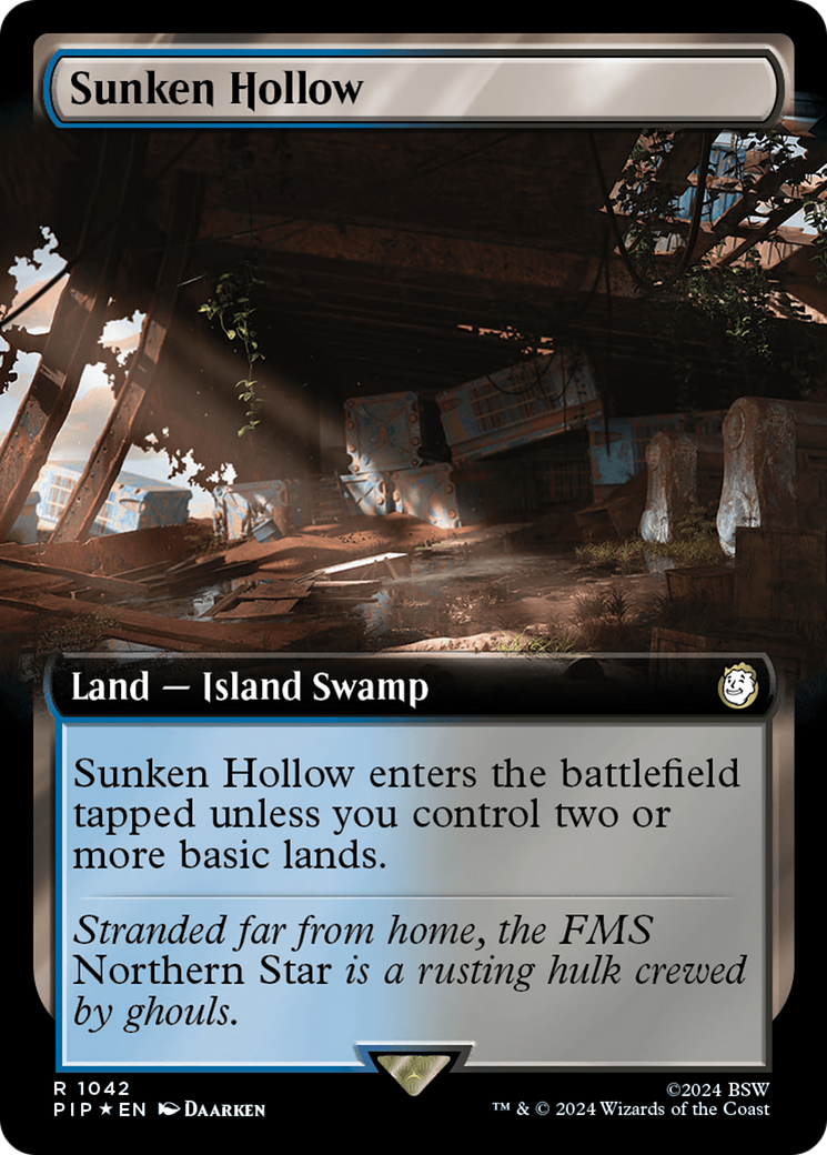 Sunken Hollow (Extended Art) (Surge Foil) [Fallout] | Clutch Gaming