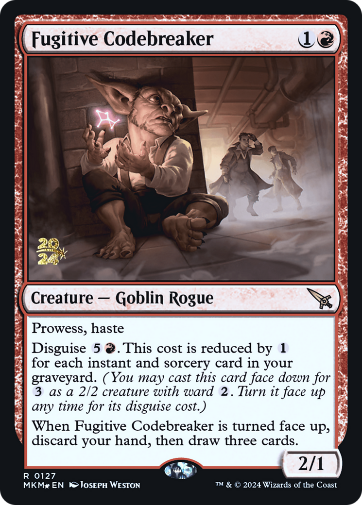 Fugitive Codebreaker [Murders at Karlov Manor Prerelease Promos] | Clutch Gaming