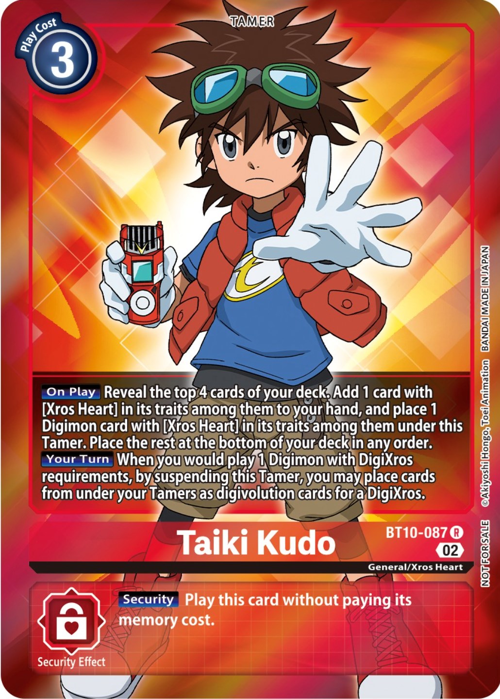 Taiki Kudo [BT10-087] (Box Topper) [Xros Encounter] | Clutch Gaming