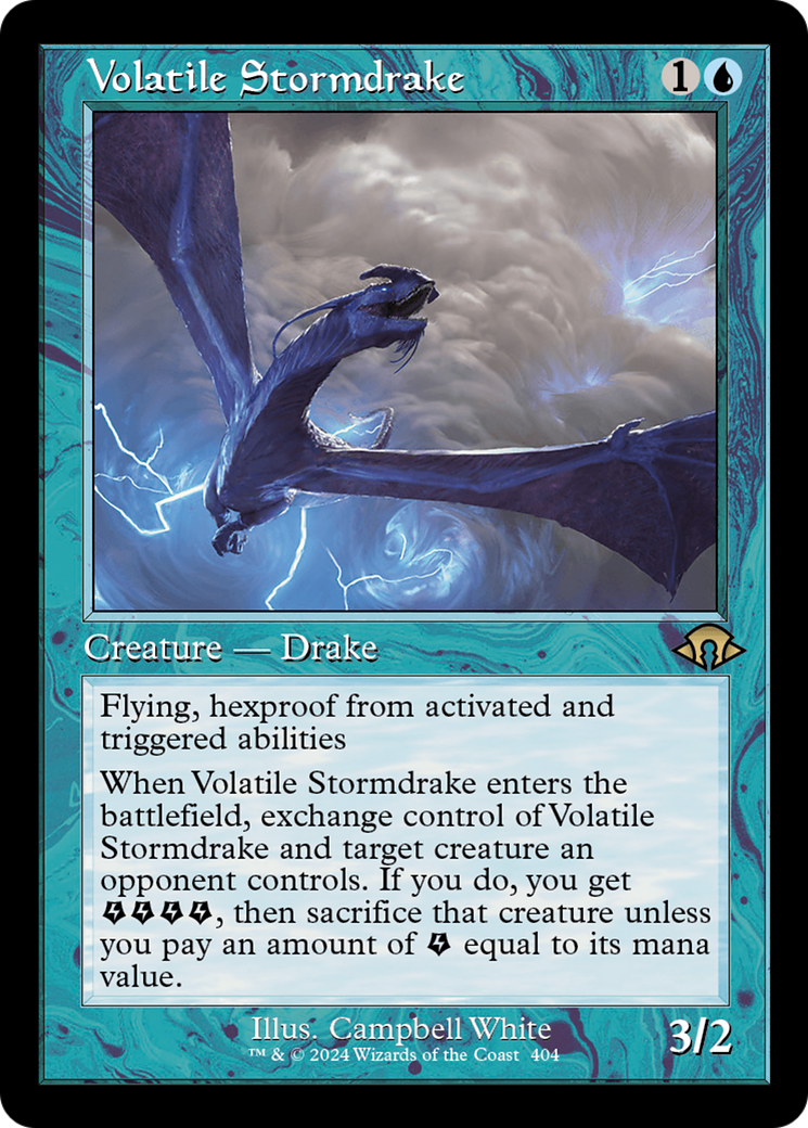 Volatile Stormdrake (Retro) [Modern Horizons 3] | Clutch Gaming