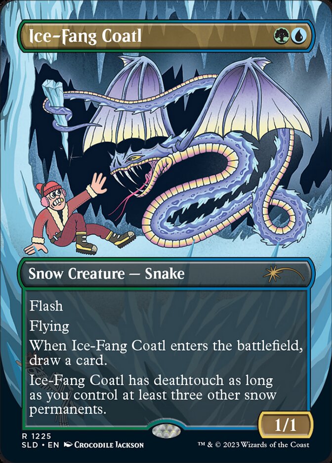 Ice-Fang Coatl (Borderless) [Secret Lair Drop Series] | Clutch Gaming