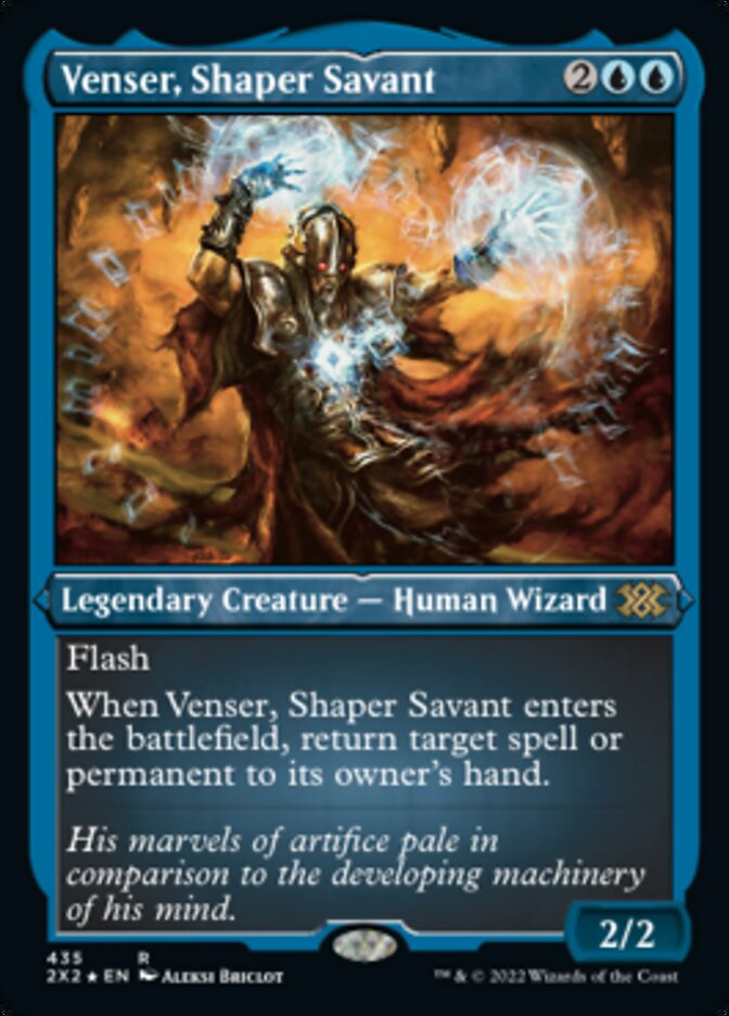 Venser, Shaper Savant (Foil Etched) [Double Masters 2022] | Clutch Gaming