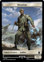 Horse // Soldier Double-Sided Token [Doctor Who Tokens] | Clutch Gaming