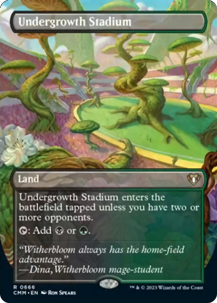 Undergrowth Stadium (Borderless Alternate Art) [Commander Masters] | Clutch Gaming