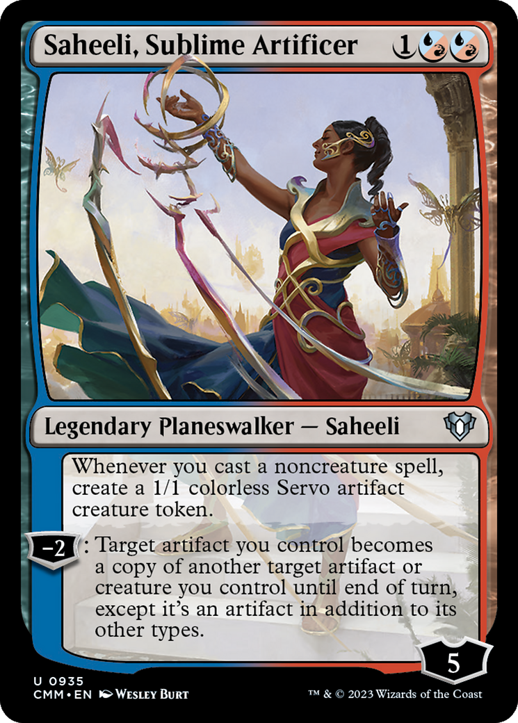 Saheeli, Sublime Artificer [Commander Masters] | Clutch Gaming