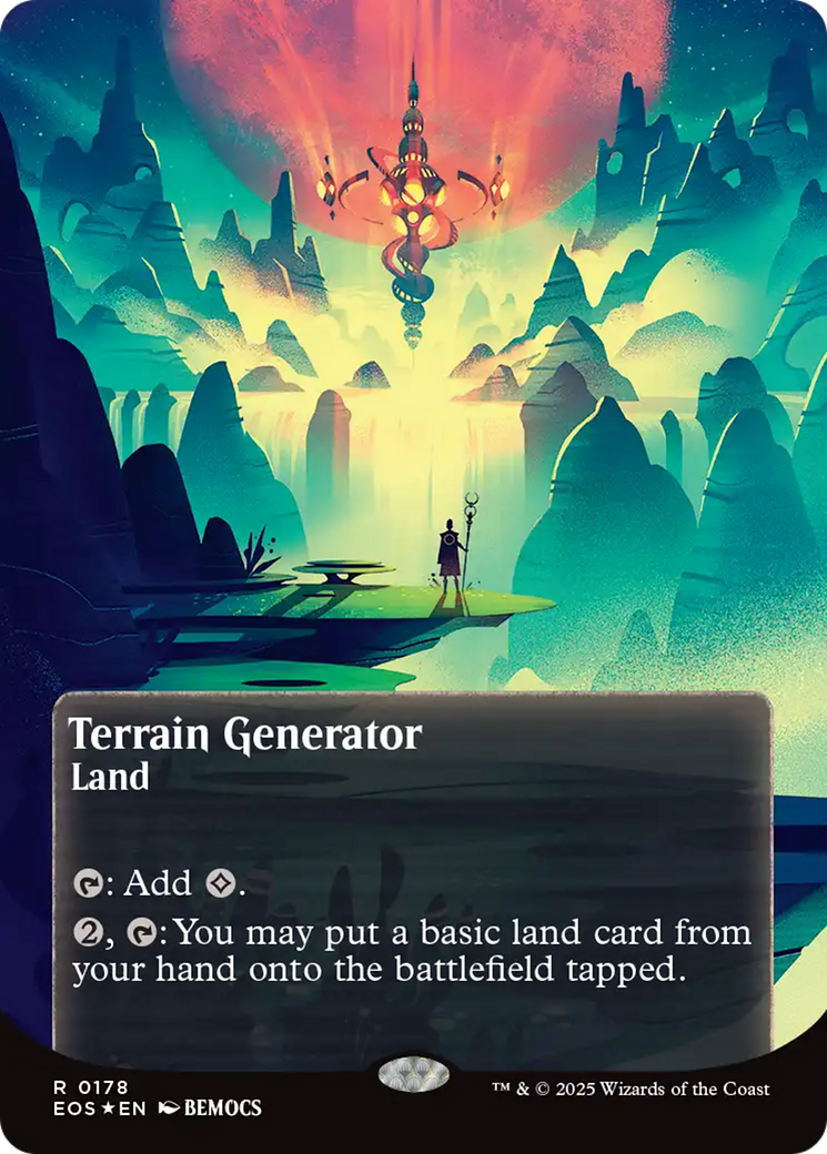 Terrain Generator (0178) (Borderless) (Galaxy Foil) [Edge of Eternities: Stellar Sights] | Clutch Gaming