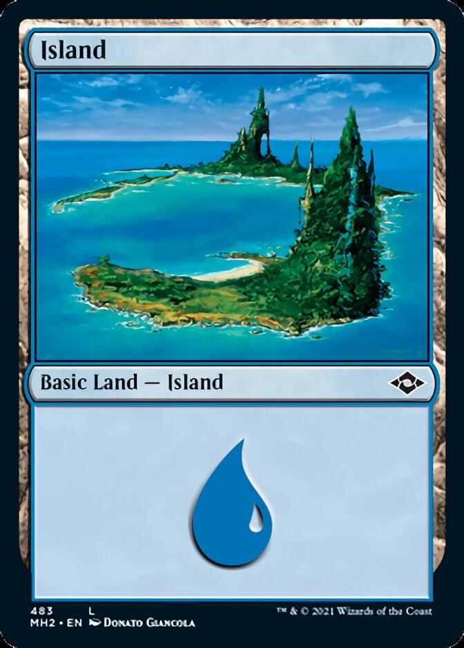 Island (483) (Foil Etched) [Modern Horizons 2] | Clutch Gaming