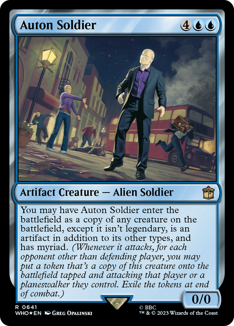 Auton Soldier (Surge Foil) [Doctor Who] | Clutch Gaming