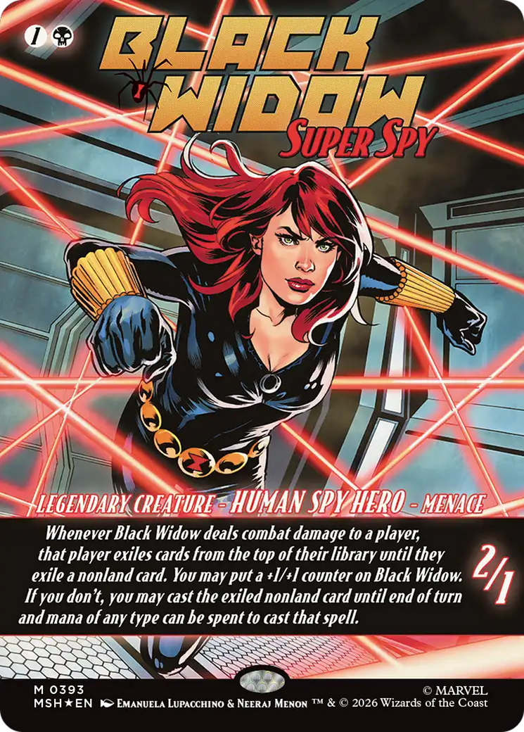 Black Widow, Super Spy (Borderless) (0393) [Marvel Super Heroes] | Clutch Gaming