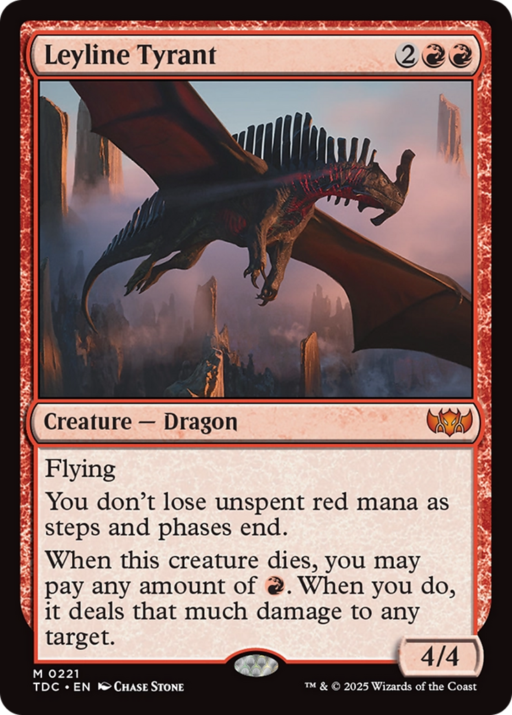 Leyline Tyrant [Tarkir: Dragonstorm Commander] | Clutch Gaming