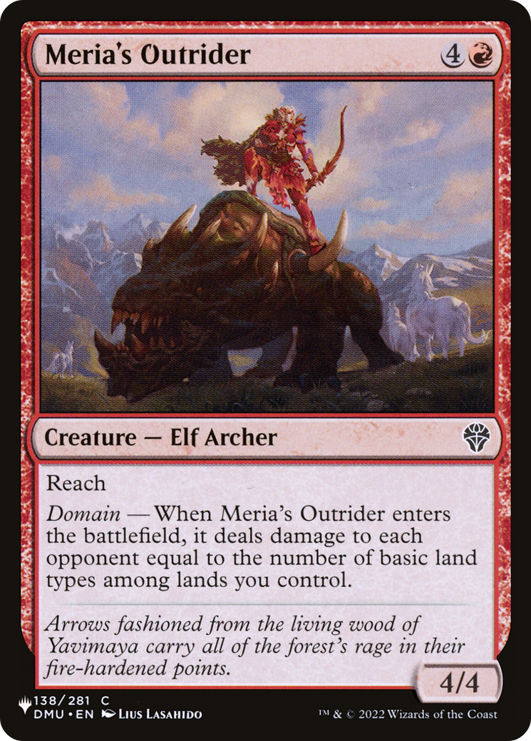 Meria's Outrider [The List Reprints] | Clutch Gaming