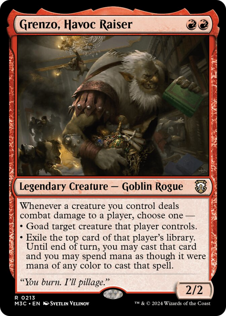 Grenzo, Havoc Raiser (Ripple Foil) [Modern Horizons 3 Commander] | Clutch Gaming