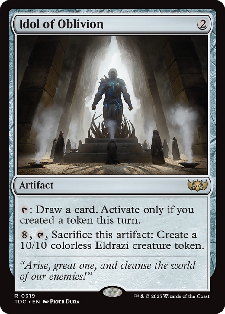 Idol of Oblivion [Tarkir: Dragonstorm Commander] | Clutch Gaming