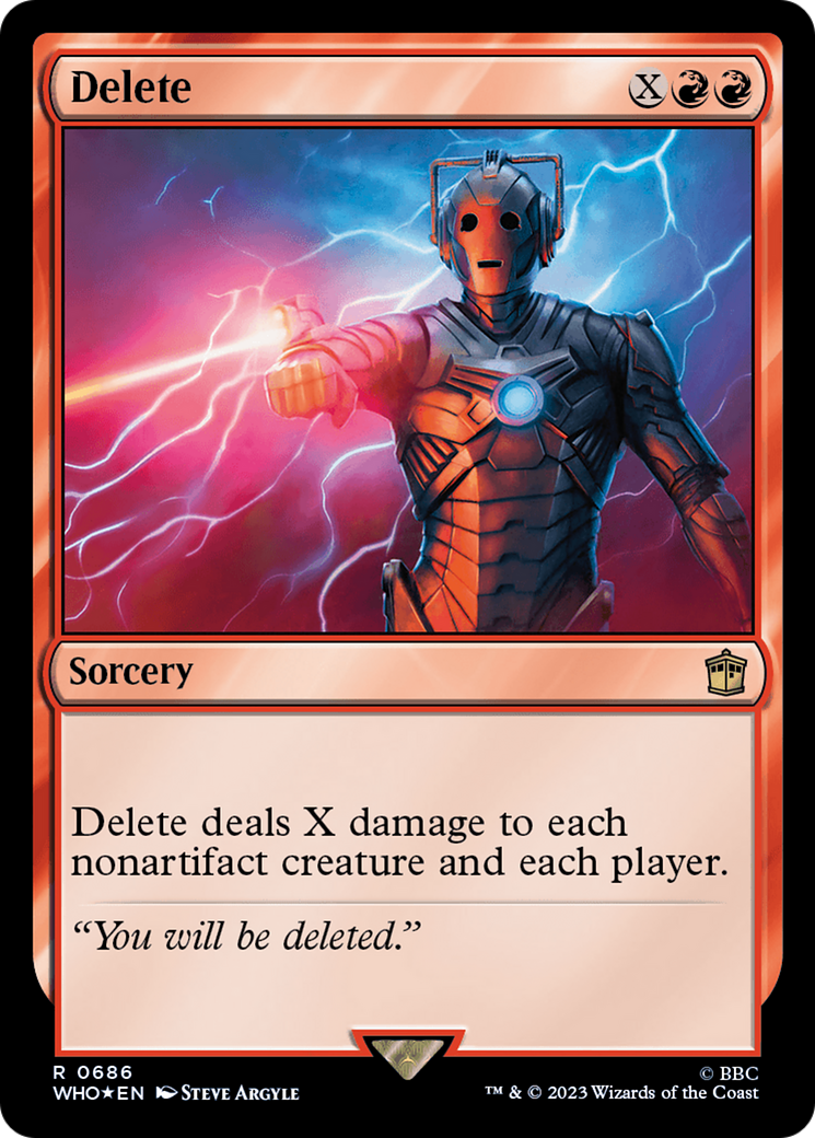 Delete (Surge Foil) [Doctor Who] | Clutch Gaming