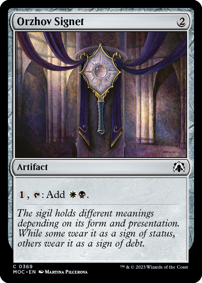 Orzhov Signet [March of the Machine Commander] | Clutch Gaming