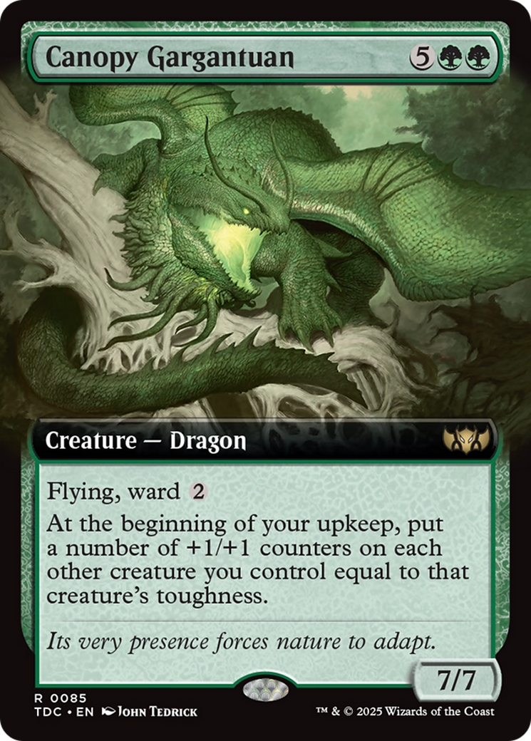 Canopy Gargantuan (Extended Art) [Tarkir: Dragonstorm Commander] | Clutch Gaming