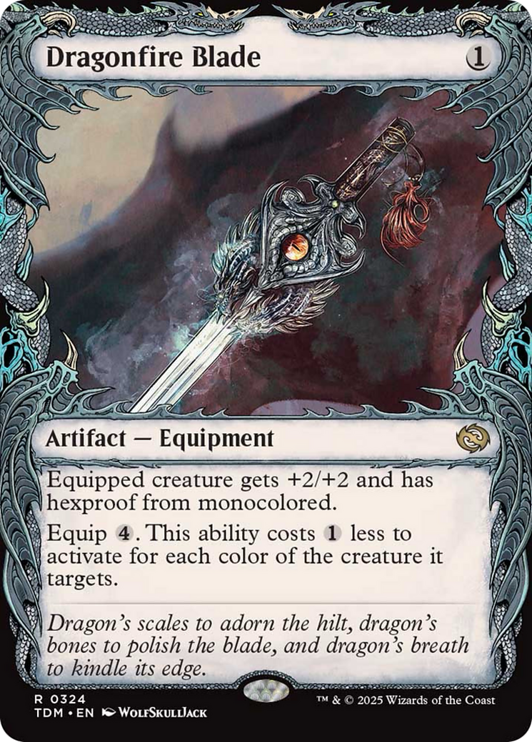 Dragonfire Blade (Showcase) [Tarkir: Dragonstorm] | Clutch Gaming