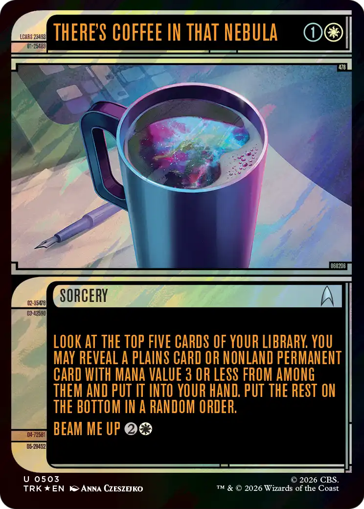 There's Coffee in that Nebula (Showcase) (Surge Foil) [Star Trek] | Clutch Gaming