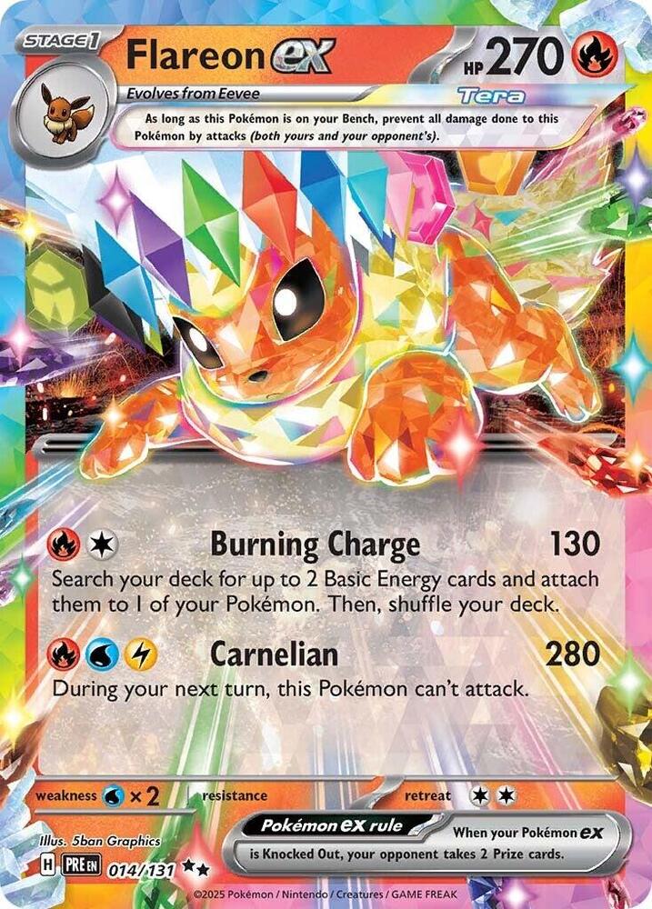 Flareon ex (014/131) [Scarlet & Violet: Prismatic Evolutions] | Clutch Gaming