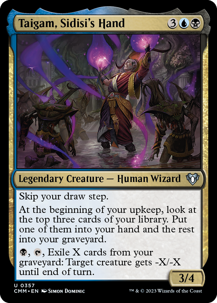 Taigam, Sidisi's Hand [Commander Masters] | Clutch Gaming