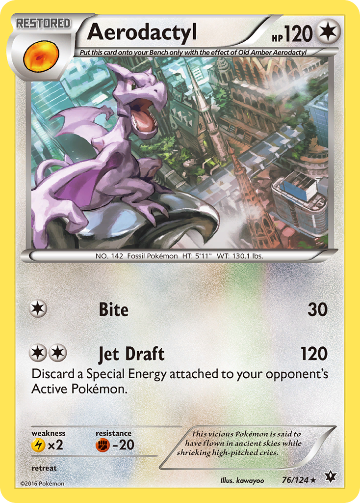 Aerodactyl (76/124) [XY: Fates Collide] | Clutch Gaming