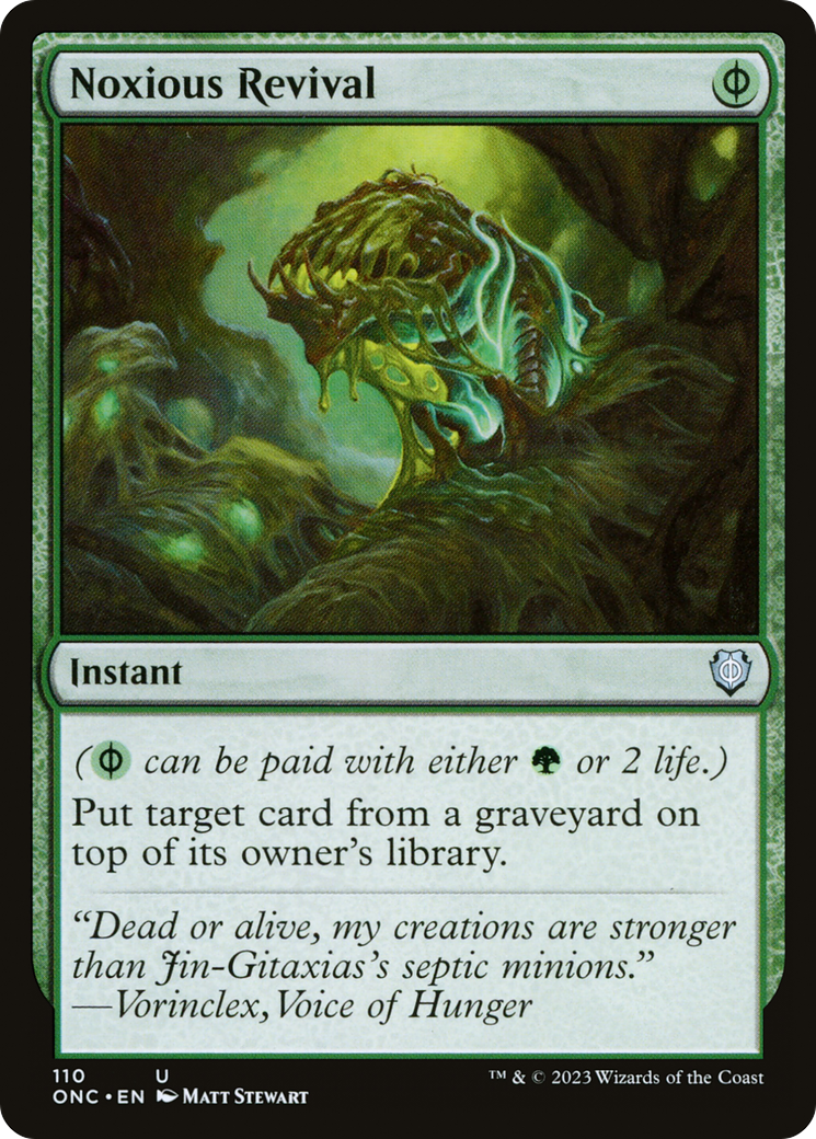 Noxious Revival [Phyrexia: All Will Be One Commander] | Clutch Gaming