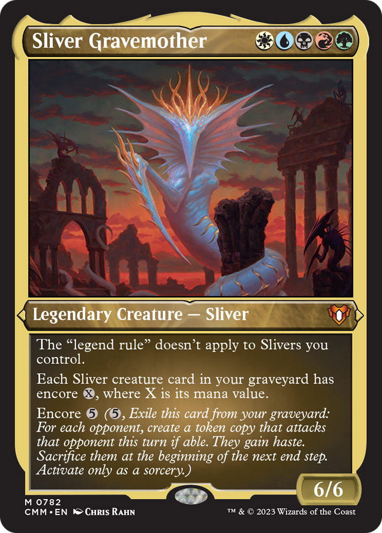 Sliver Gravemother (Display Commander) (Foil Etched) [Commander Masters] | Clutch Gaming