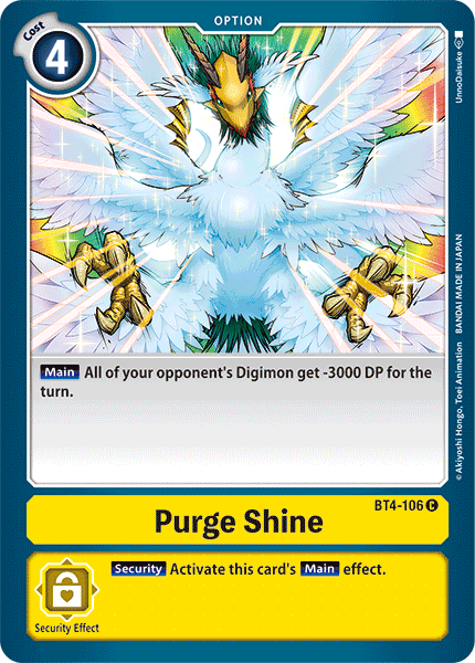 Purge Shine [BT4-106] [Great Legend] | Clutch Gaming