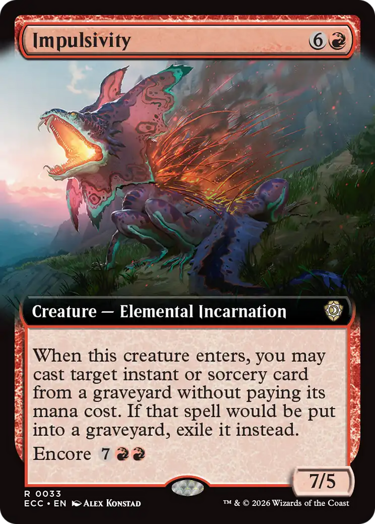 Impulsivity (Extended Art) [Lorwyn Eclipsed Commander] | Clutch Gaming