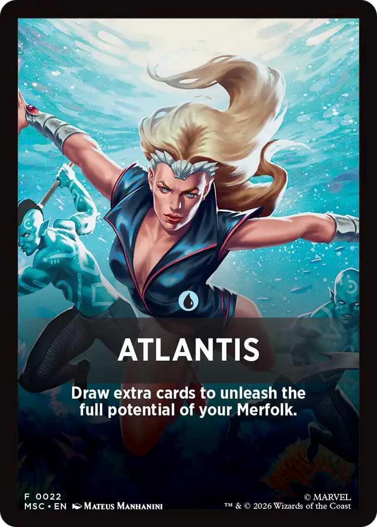 Atlantis Theme Card [Marvel Super Heroes Commander] | Clutch Gaming