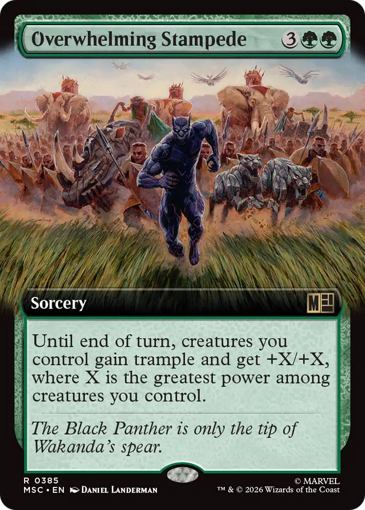 Overwhelming Stampede (Extended Art) [Marvel Super Heroes Commander] | Clutch Gaming