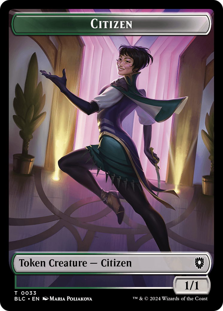 Soldier // Citizen Double-Sided Token [Bloomburrow Commander Tokens] | Clutch Gaming